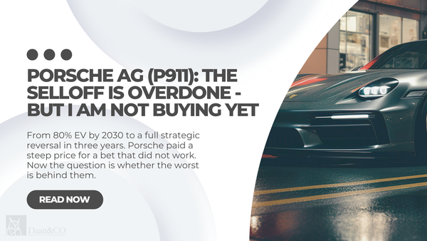 Porsche AG (P911): The Selloff Is Overdone - But I Am Not Buying Yet